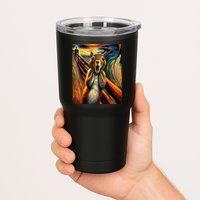 Expressionist Scream Squirrel Lovers Artistic Squirrel Tumbler