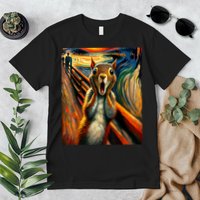 Expressionist Scream Squirrel Lovers Artistic Squirrel Premium T-Shirt