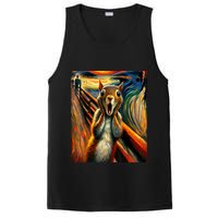 Expressionist Scream Squirrel Lovers Artistic Squirrel PosiCharge Competitor Tank