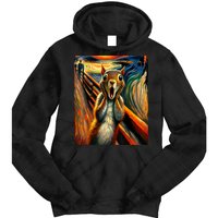 Expressionist Scream Squirrel Lovers Artistic Squirrel Tie Dye Hoodie