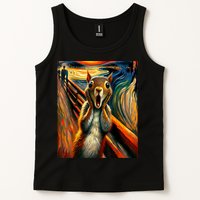 Expressionist Scream Squirrel Lovers Artistic Squirrel Tank Top