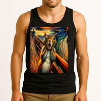Expressionist Scream Squirrel Lovers Artistic Squirrel Tank Top