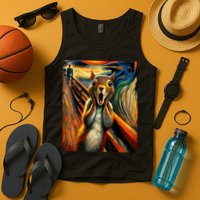 Expressionist Scream Squirrel Lovers Artistic Squirrel Tank Top