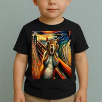 Expressionist Scream Squirrel Lovers Artistic Squirrel Toddler T-Shirt