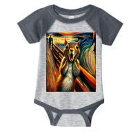 Expressionist Scream Squirrel Lovers Artistic Squirrel Infant Baby Jersey Bodysuit