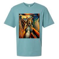 Expressionist Scream Squirrel Lovers Artistic Squirrel Sueded Cloud Jersey T-Shirt