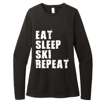 Eat Sleep Ski Repeat Motivational Gift Ace058c Meaningful Gift Womens CVC Long Sleeve Shirt