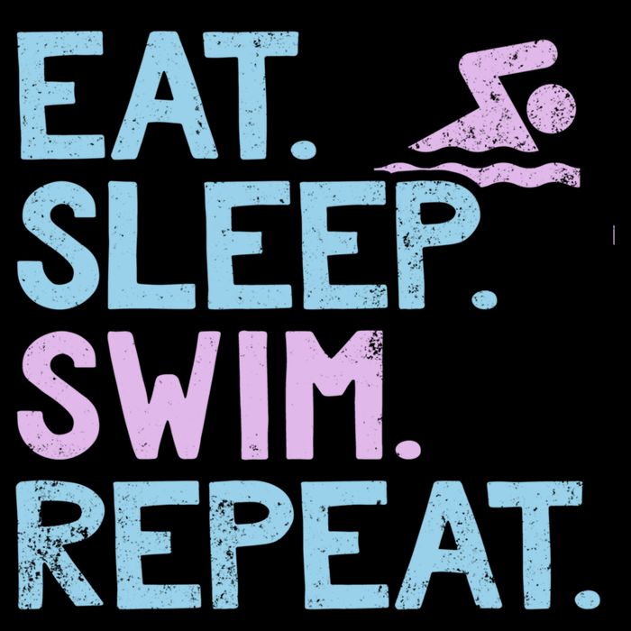 Eat Sleep Swim Repeat Swimmer Gift Bucket Hat