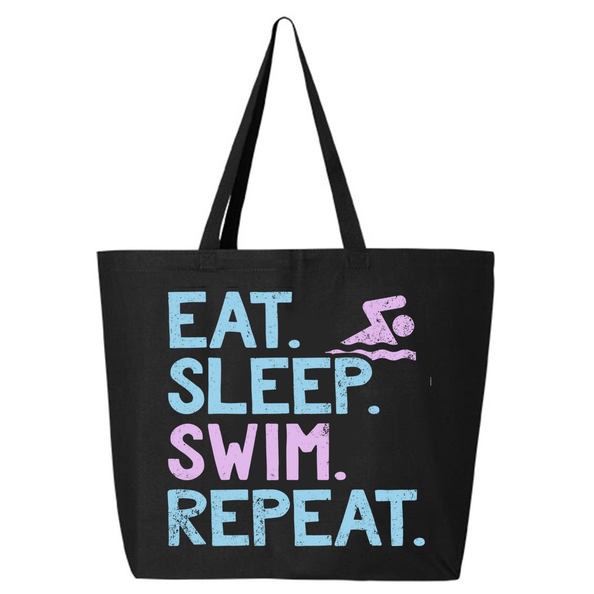 Eat Sleep Swim Repeat Swimmer Gift 25L Jumbo Tote
