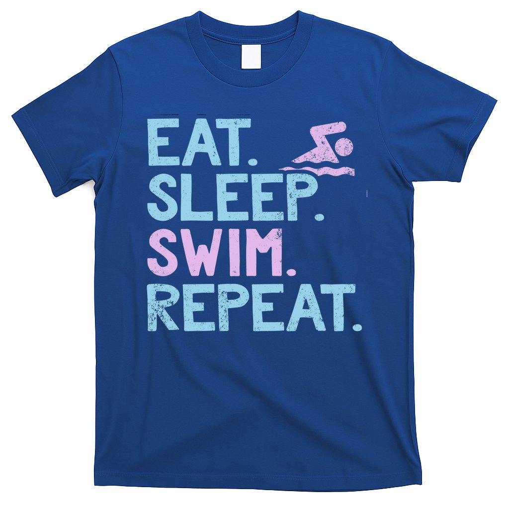 Eat Sleep Swim Repeat Swimmer Gift T-Shirt