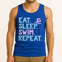 Eat Sleep Swim Repeat Swimmer Gift Tank Top