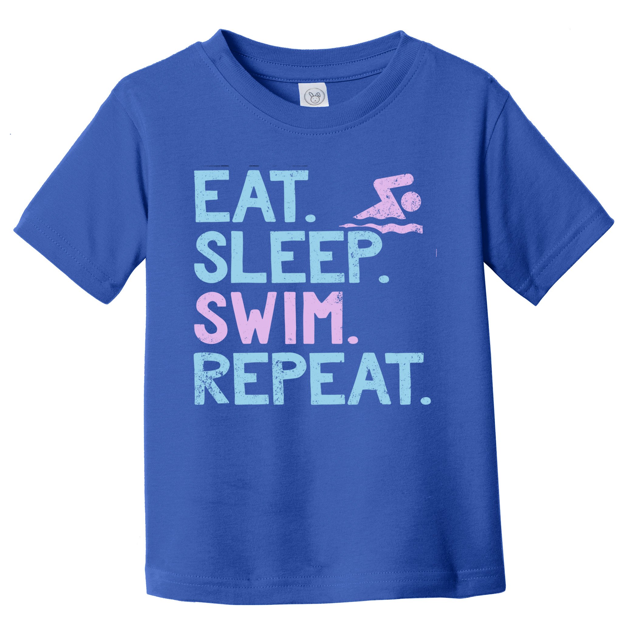 Eat Sleep Swim Repeat Swimmer Gift Toddler T-Shirt