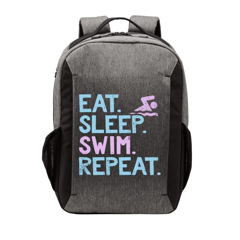 Eat Sleep Swim Repeat Swimmer Gift Vector Backpack