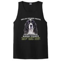 English Springer Spaniel Black Professional Human Trainer PosiCharge Competitor Tank