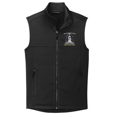 English Springer Spaniel Black Professional Human Trainer Collective Smooth Fleece Vest