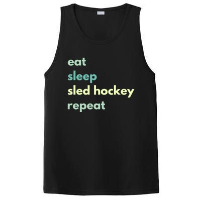 Eat Sleep Sled Hockey Repeat Cool Gift PosiCharge Competitor Tank