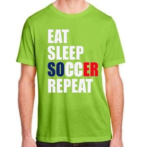 Eat Sleep Soccer Repeat Cool Soccer France Lover Player Adult ChromaSoft Performance T-Shirt