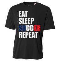 Eat Sleep Soccer Repeat Cool Soccer France Lover Player Cooling Performance Crew T-Shirt