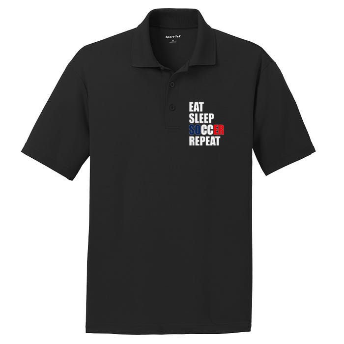 Eat Sleep Soccer Repeat Cool Soccer France Lover Player PosiCharge RacerMesh Polo