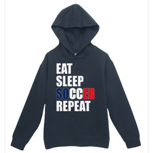 Eat Sleep Soccer Repeat Cool Soccer France Lover Player Urban Pullover Hoodie