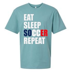 Eat Sleep Soccer Repeat Cool Soccer France Lover Player Sueded Cloud Jersey T-Shirt