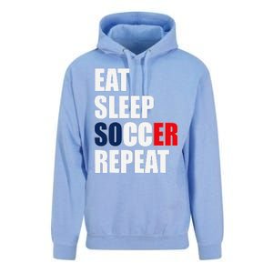 Eat Sleep Soccer Repeat Cool Soccer France Lover Player Unisex Surf Hoodie