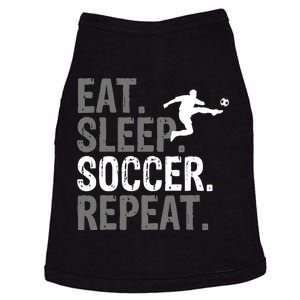 Eat Sleep Soccer Repeat - Soccer Graphic Doggie Tank