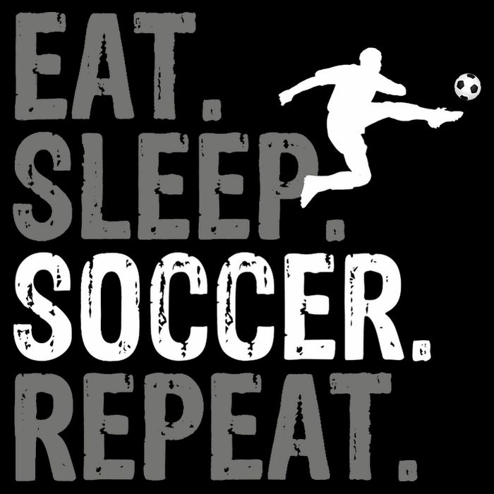 Eat Sleep Soccer Repeat - Soccer Graphic Cooling Performance Crew T-Shirt