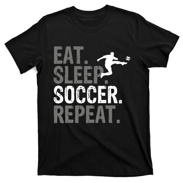 Eat Sleep Soccer Repeat - Soccer Graphic T-Shirt