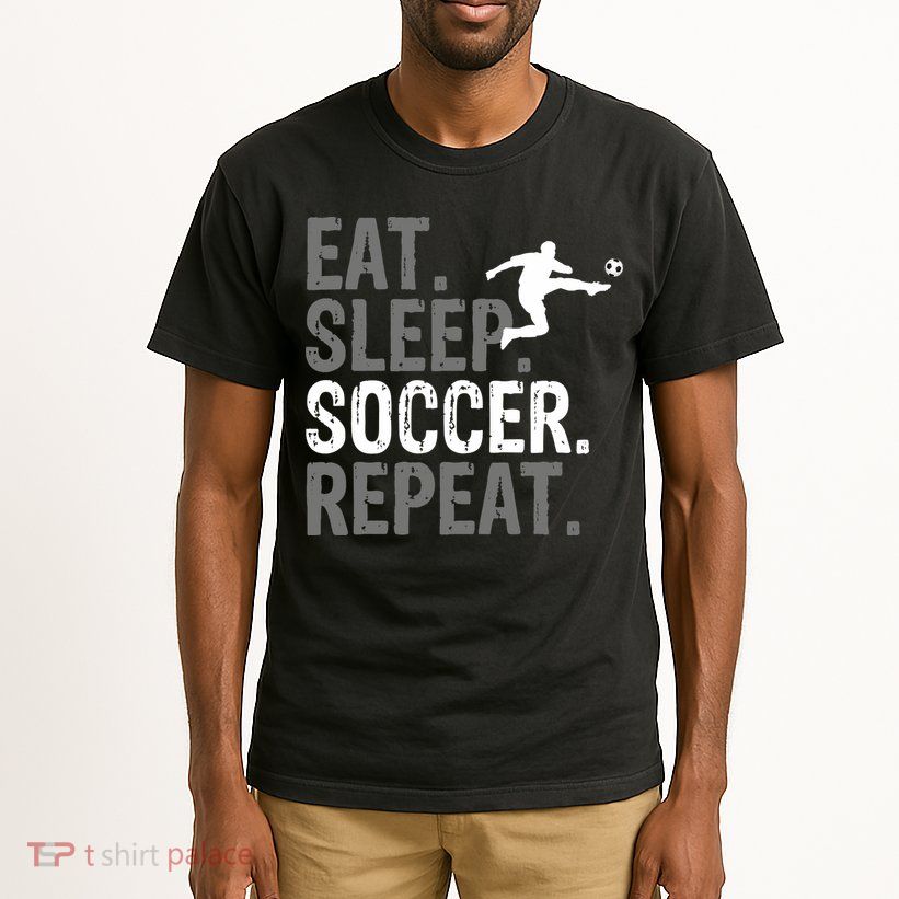 Eat Sleep Soccer Repeat - Soccer Graphic Tall T-Shirt