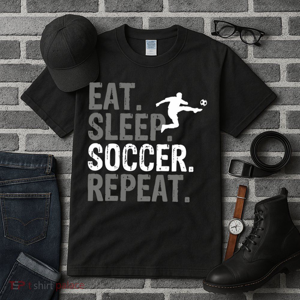 Eat Sleep Soccer Repeat - Soccer Graphic Tall T-Shirt