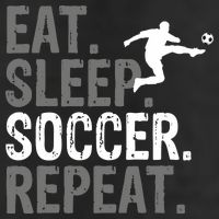 Eat Sleep Soccer Repeat - Soccer Graphic Adult Drive Performance Visor
