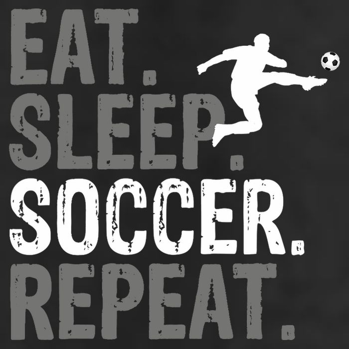Eat Sleep Soccer Repeat - Soccer Graphic Adult Drive Performance Visor
