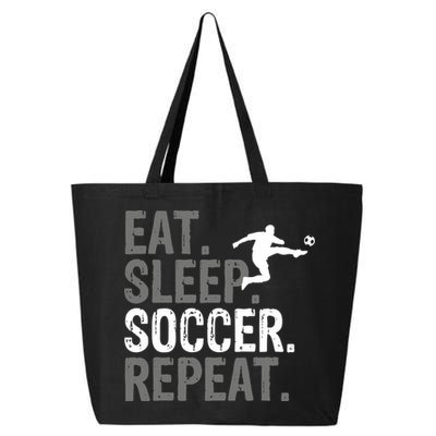 Eat Sleep Soccer Repeat - Soccer Graphic 25L Jumbo Tote