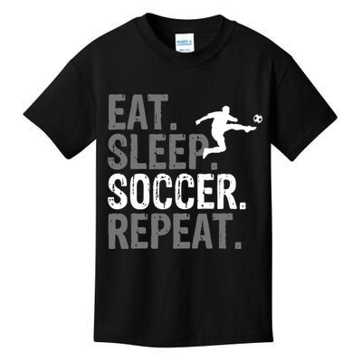 Eat Sleep Soccer Repeat - Soccer Graphic Kids T-Shirt