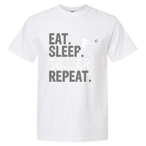 Eat Sleep Soccer Repeat - Soccer Graphic Garment-Dyed Heavyweight T-Shirt