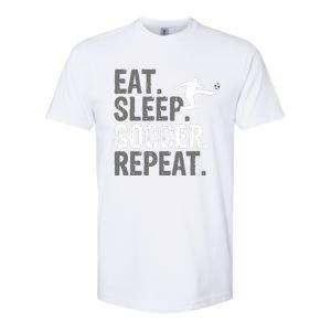 Eat Sleep Soccer Repeat - Soccer Graphic Softstyle CVC T-Shirt