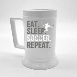 Eat Sleep Soccer Repeat - Soccer Graphic Beer Stein