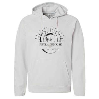 Ethereal Sunset Serenity Performance Fleece Hoodie