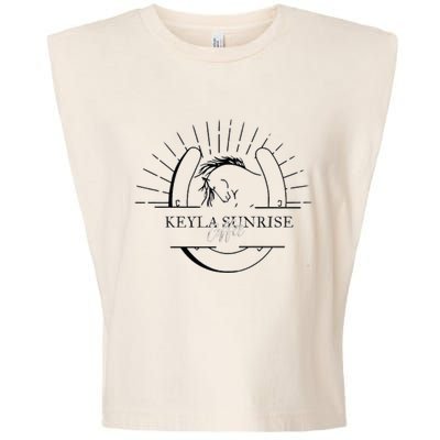 Ethereal Sunset Serenity Garment-Dyed Women's Muscle Tee