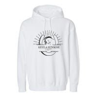 Ethereal Sunset Serenity Garment-Dyed Fleece Hoodie