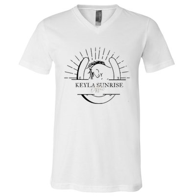 Ethereal Sunset Serenity V-Neck T-Shirt