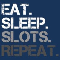 Eat Sleep Slots Repeat - Funny Slot Machine Gambling 16 in Basic Backpack