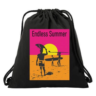 Endless Summer Surf Drawstring Bag