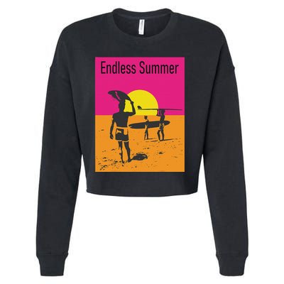 Endless Summer Surf Cropped Pullover Crew