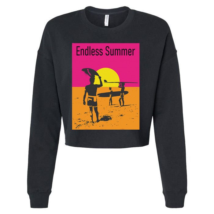Endless Summer Surf Cropped Pullover Crew