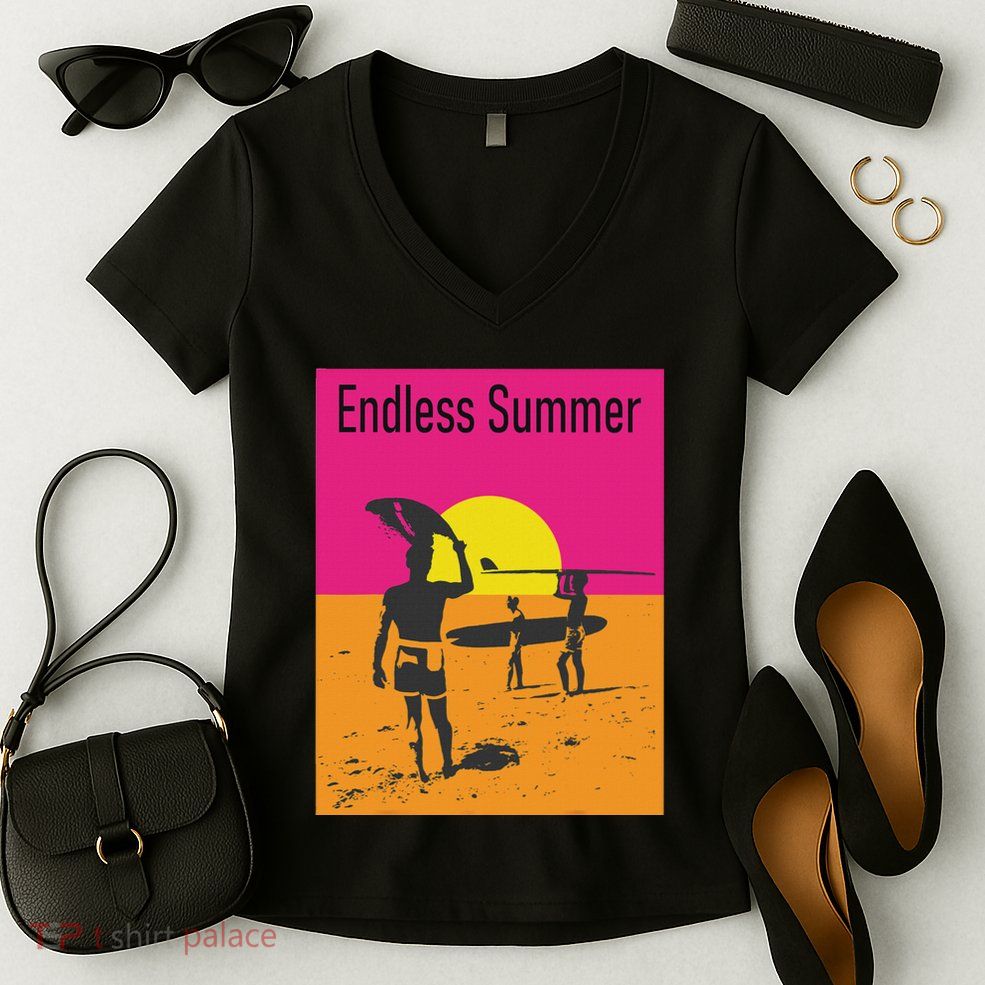 Endless Summer Surf Women's V-Neck T-Shirt