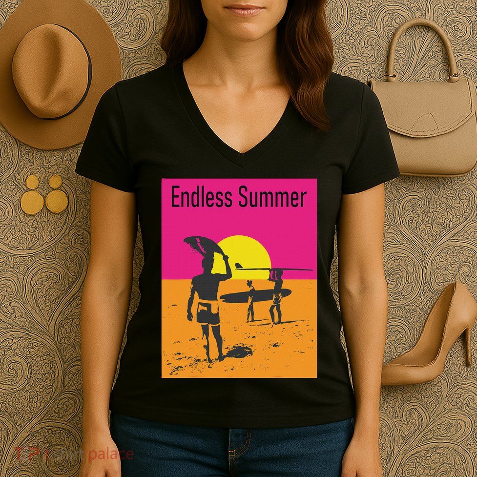 Endless Summer Surf Women's V-Neck T-Shirt