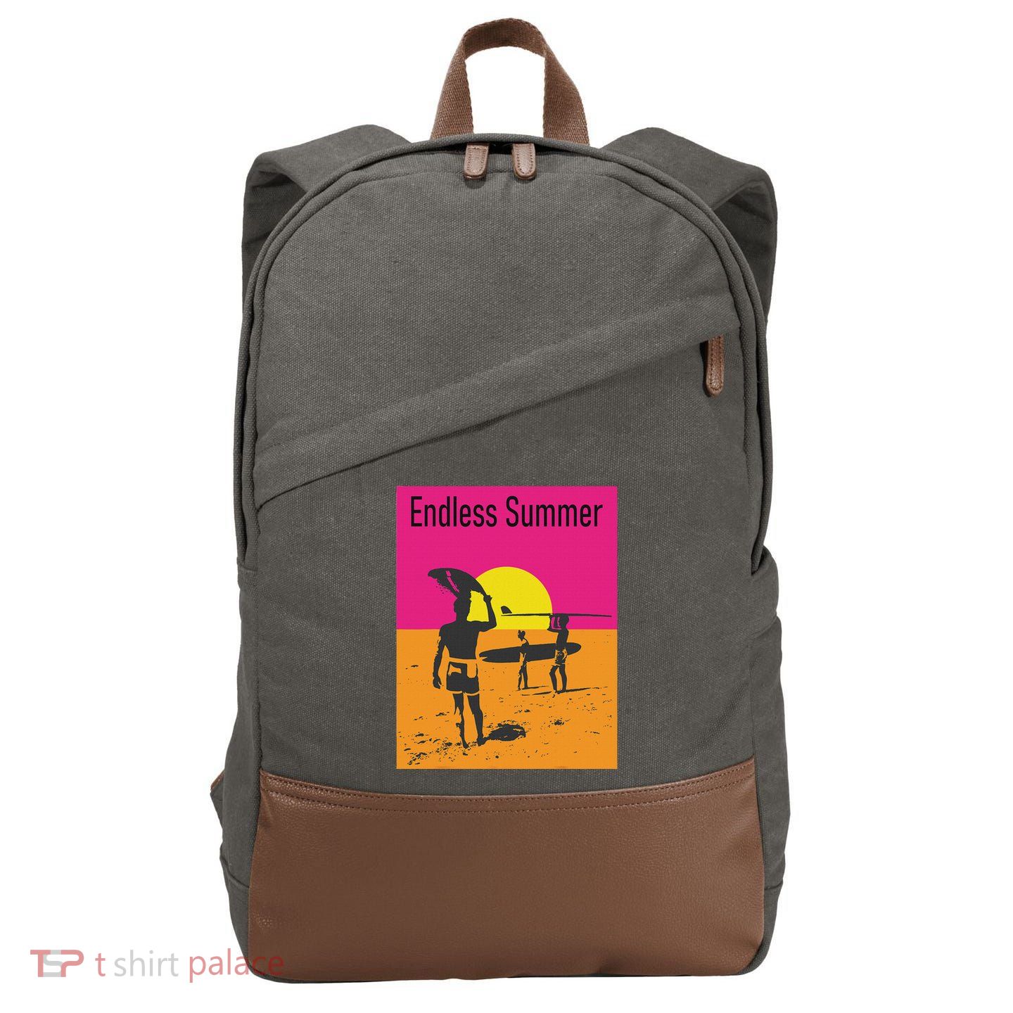 Endless Summer Surf Cotton Canvas Backpack