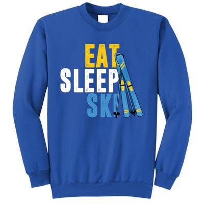 Eat Sleep Ski Skiing Winter Sports Mountain Skier Gift Sweatshirt